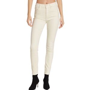 Mother The Looker Skinny Jeans in Second Chance Cream Size 28